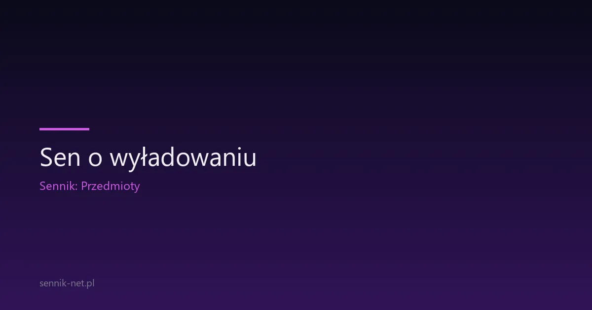 Sen o wyładowaniu — co oznacza i o czym mówi mózg